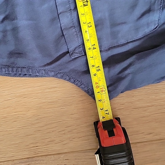 NWT Market & Spruce Blue Sleevless Button Up Jumpsuit Size Small New - Picture 4 of 5